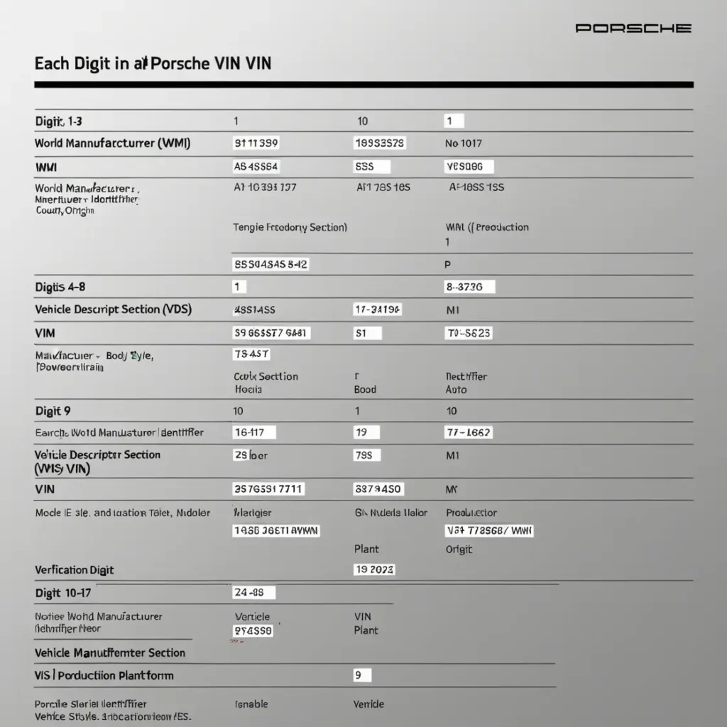 porsche vin decoder